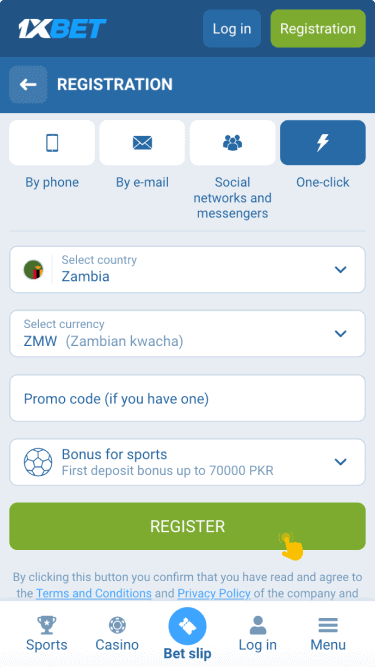 Create a new account and verify it