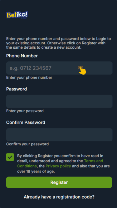 Register And Confirm Your Account
