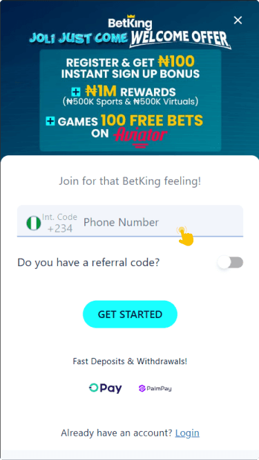 Register a new account