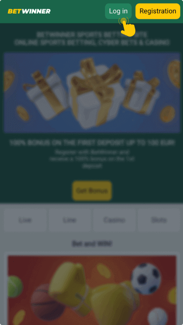 Press the Login button