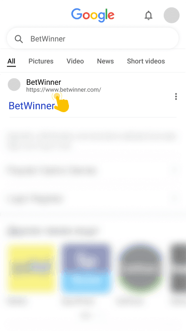 Go to the BetWinner Official Website