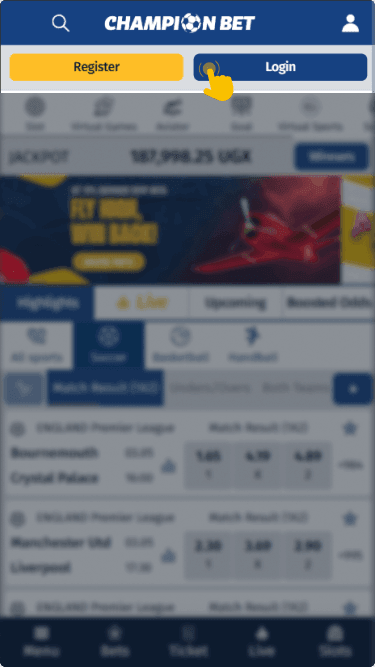 Locate the Register button