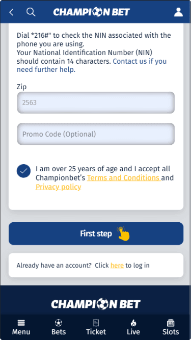 Submit the form