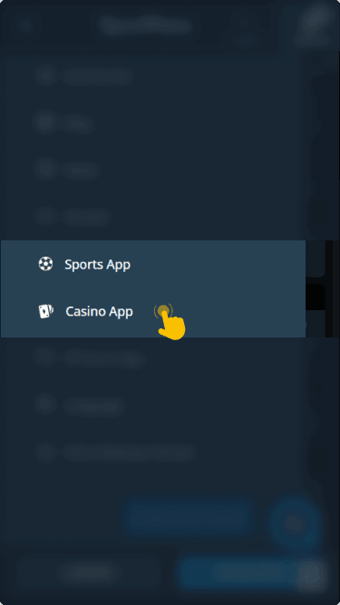 Download and install the official Sportpesa app