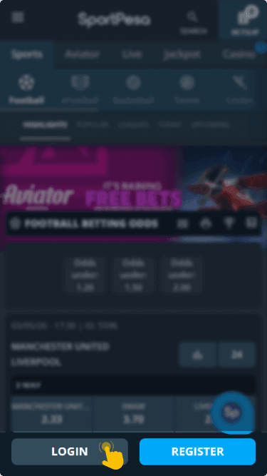 Locate the Login section