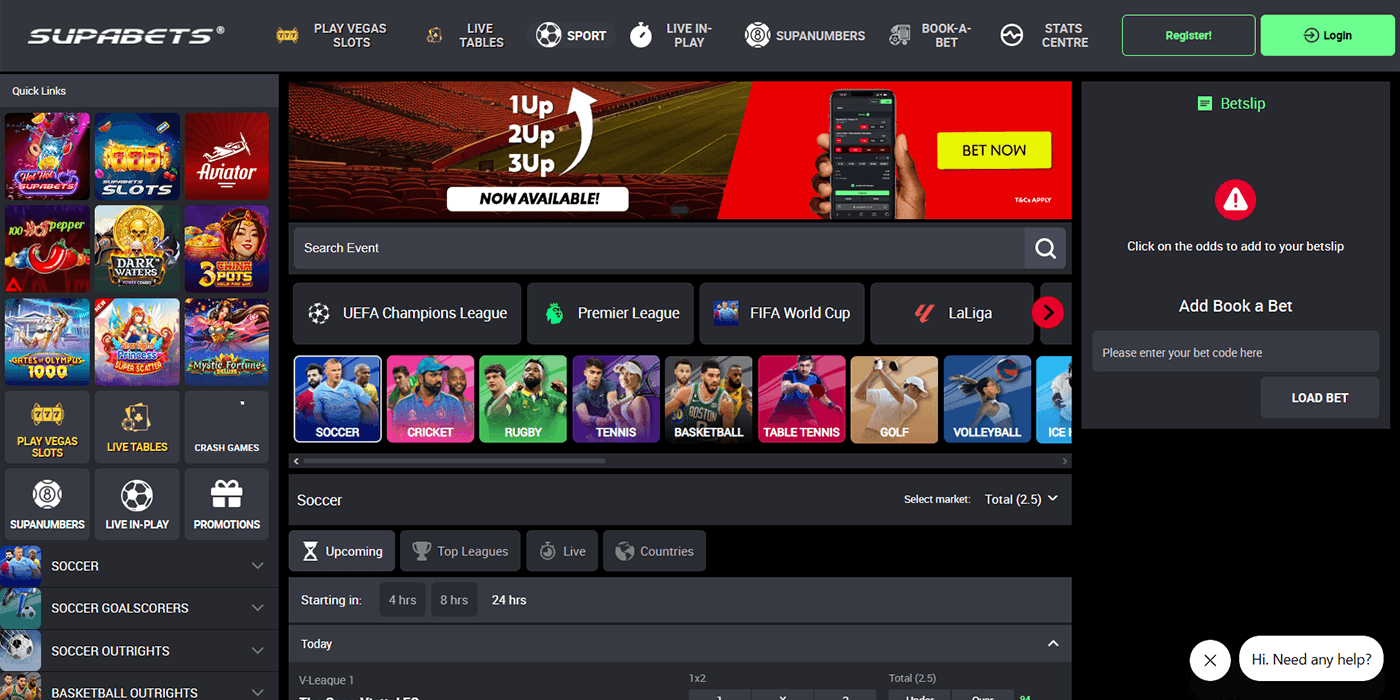 Supabets Zambia Site