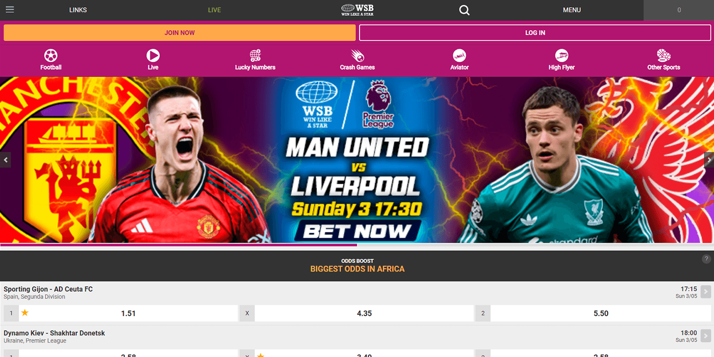 World Star Betting Zambia Site